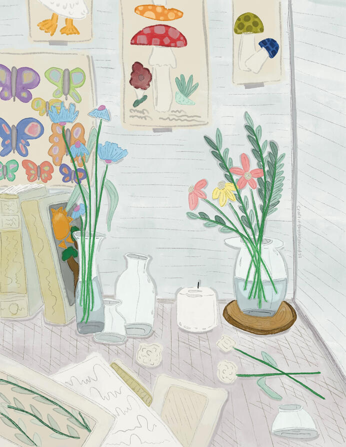 Vintage Room Study